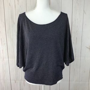 🛍 Zara Basic Blue Gray Oversized Top Size S
